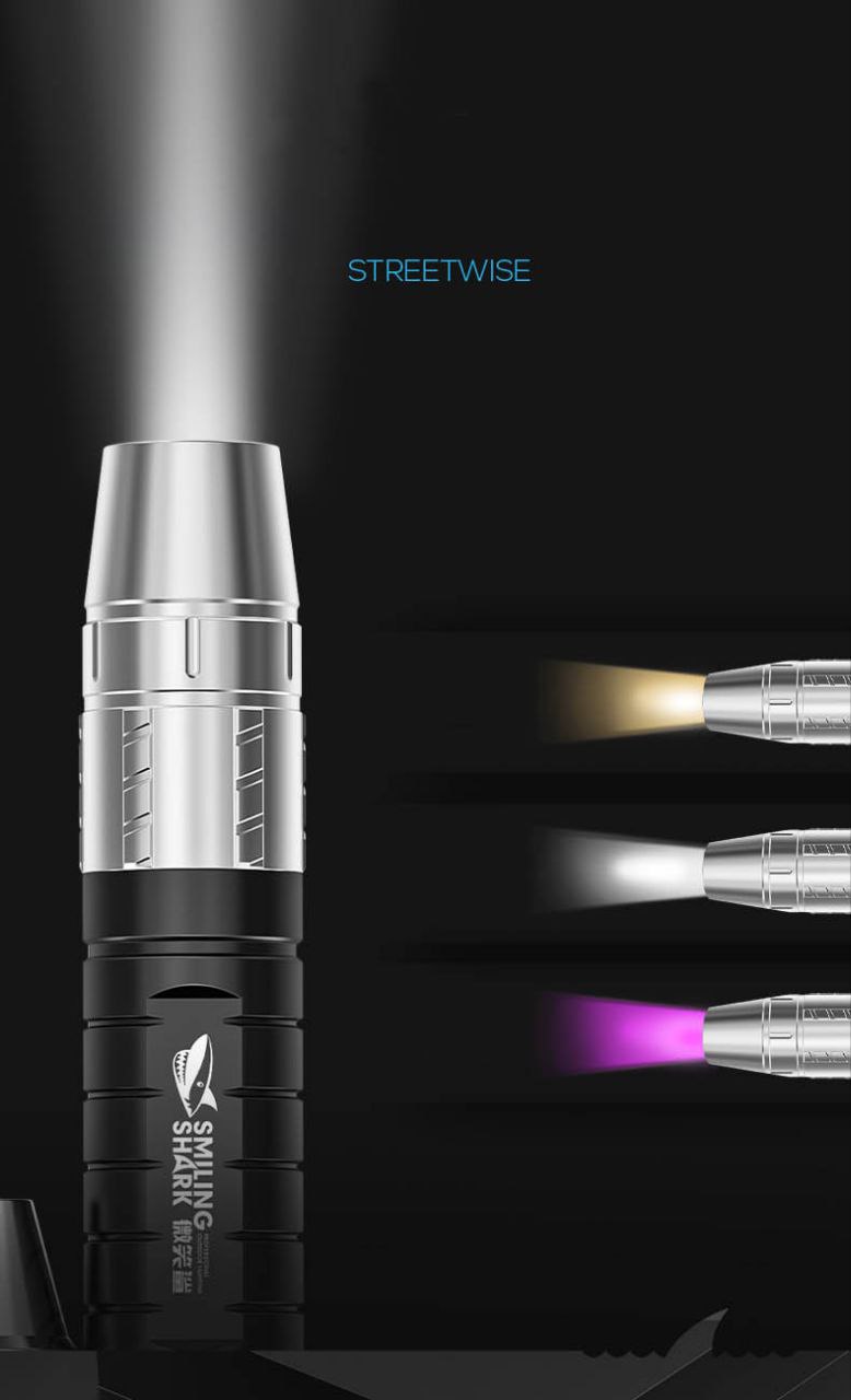 چراغ قوه (UV) اسمایلینگ شارک Smiling shark مدل ZY-D517