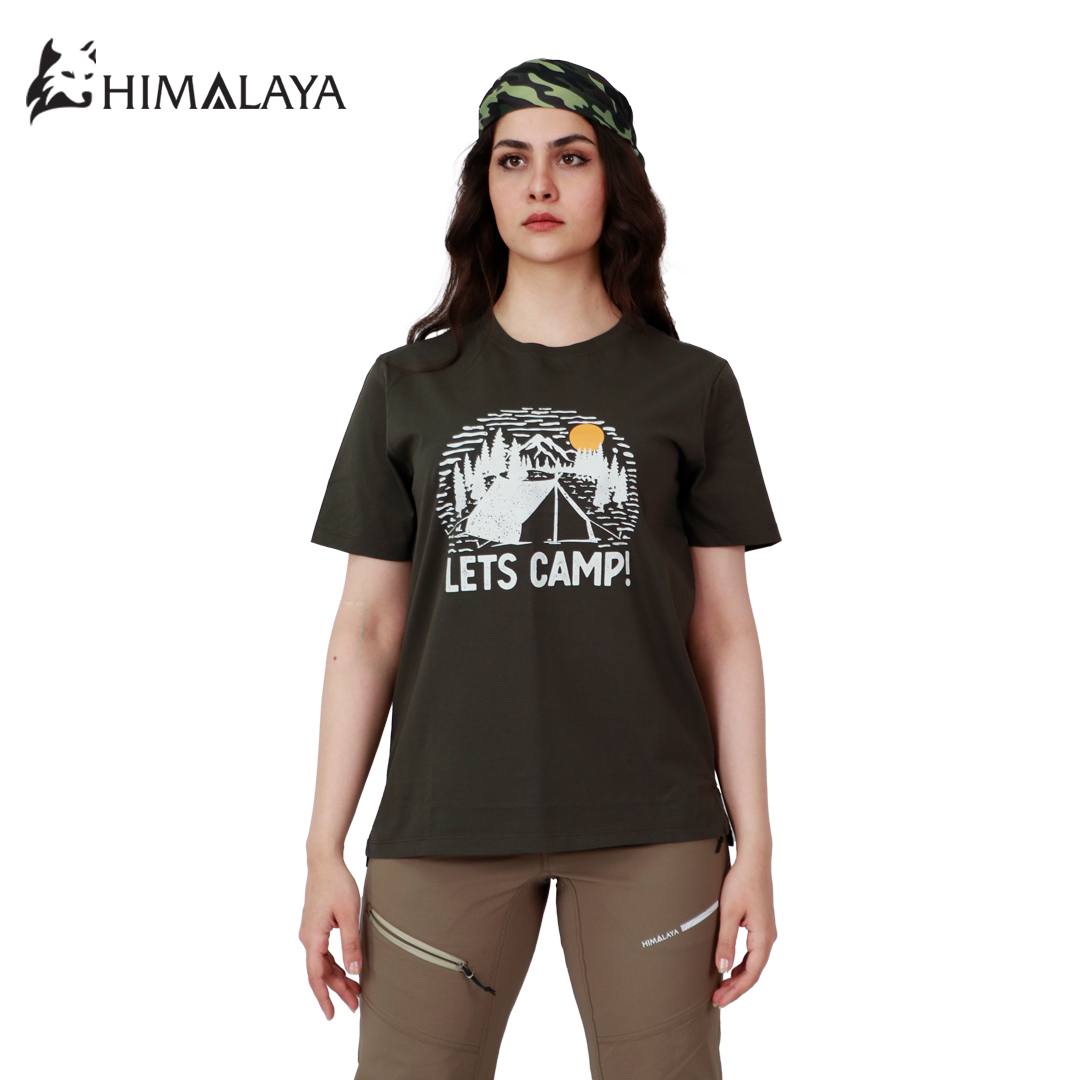 تیشرت طبیعت گردی پنبه هیمالیا HIMALAYA طرح Lets camp