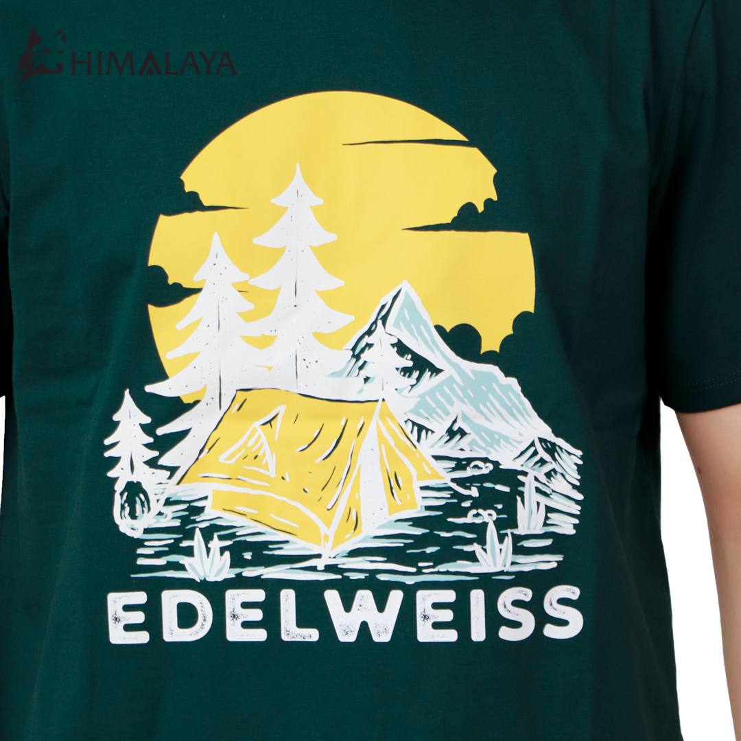 تیشرت طبیعت گردی پنبه هیمالیا HIMALAYA طرح EDELWEISS