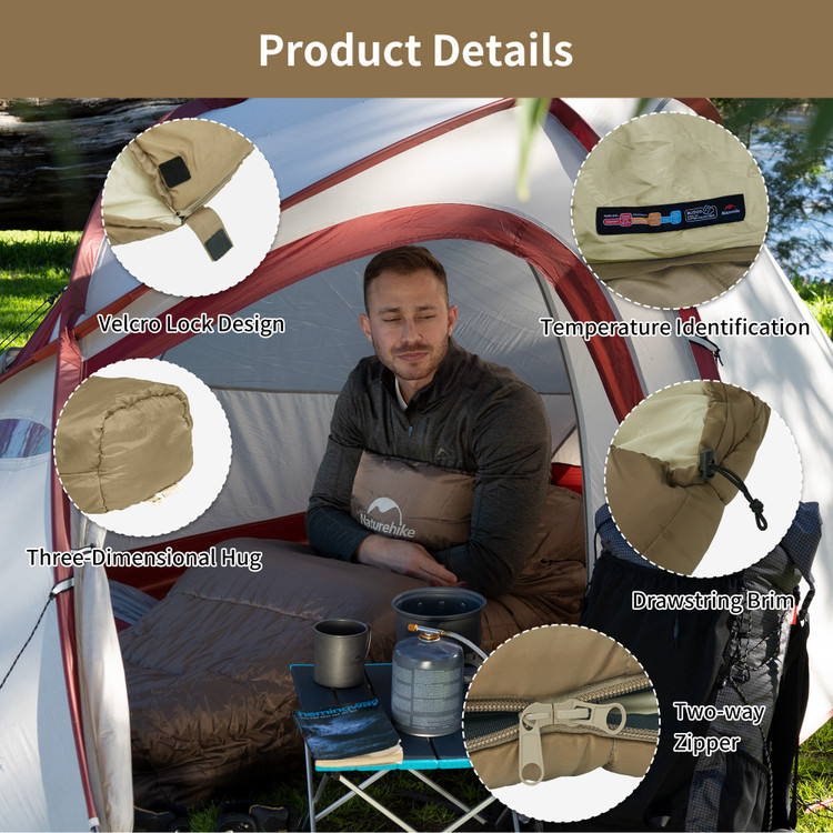 کیسه خواب نیچرهایک مدل MJ600 کد CNK2300SD014 برند Naturehike